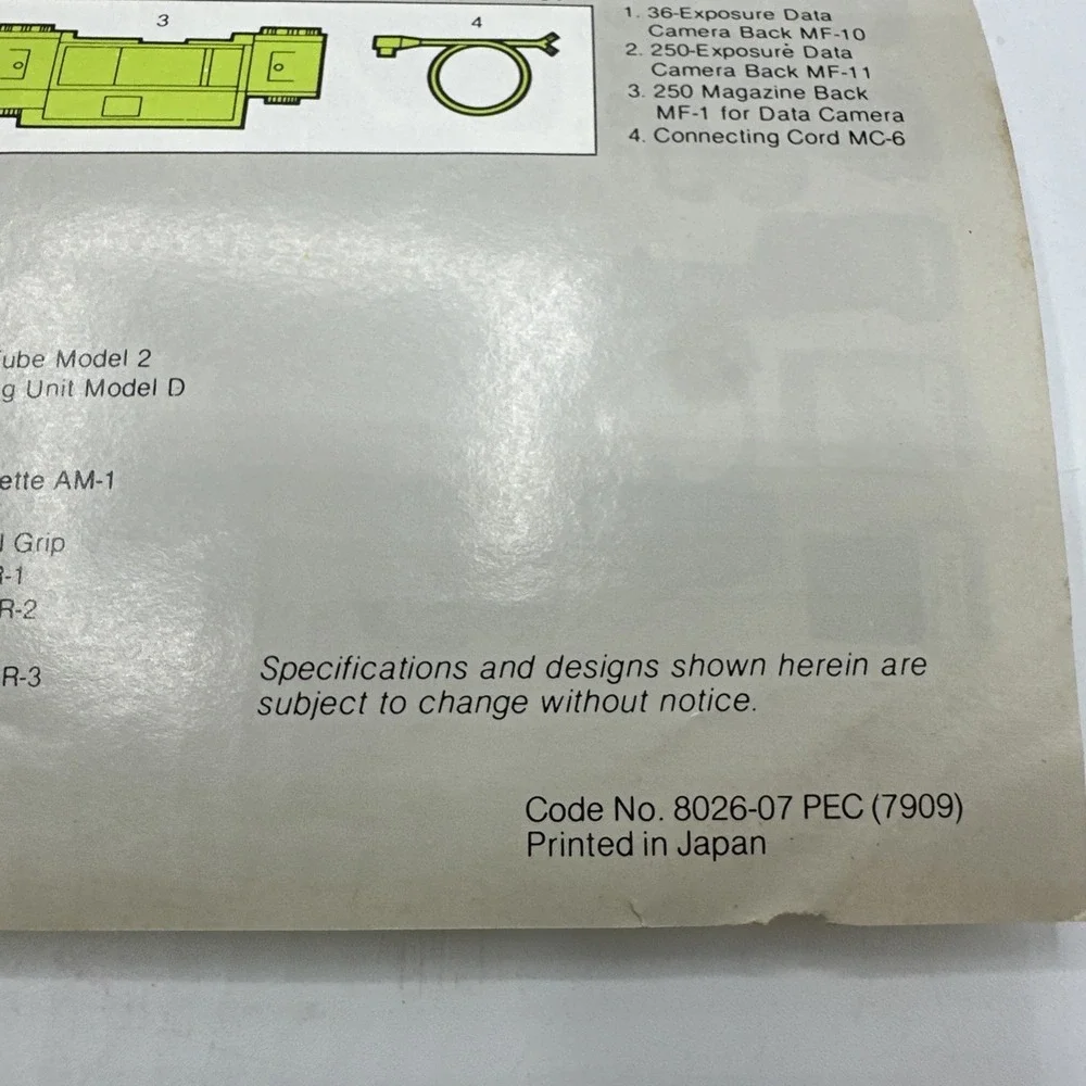 Nikon EM Photo Guide And The Nikon System Poster. #8009-03m 8026-07 PEC